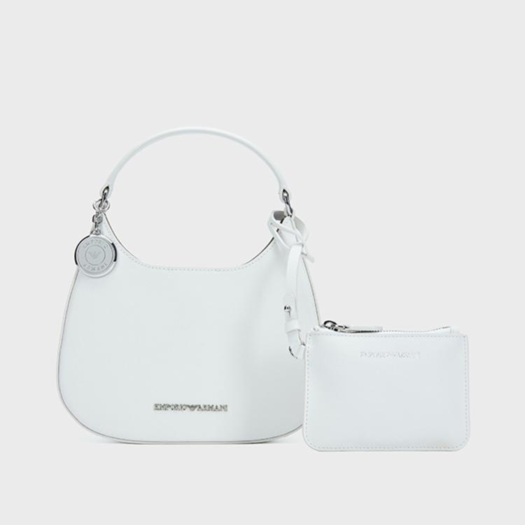 Emporio Armani 2024年春夏新品 阿玛尼女式休闲时尚潮流通勤手提包 In White