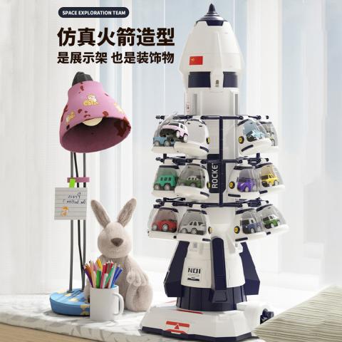 贝比谷 男孩生日礼物火箭小汽车男孩玩具航天火箭工程车宝宝益智早教玩具 图片 6