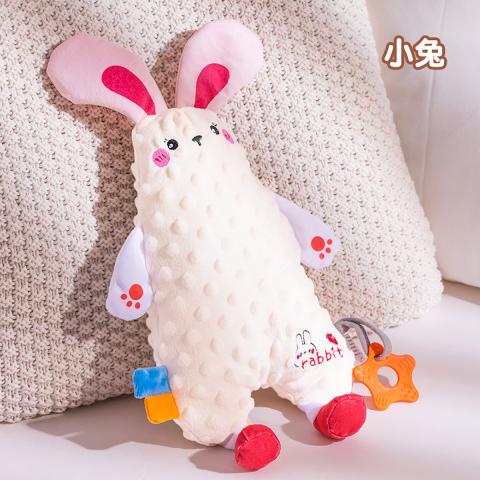 贝比谷 新生婴儿玩具安抚巾可入口啃咬熊猫玩具兔玩偶懒羊羊宝宝哄睡神器 图片 5