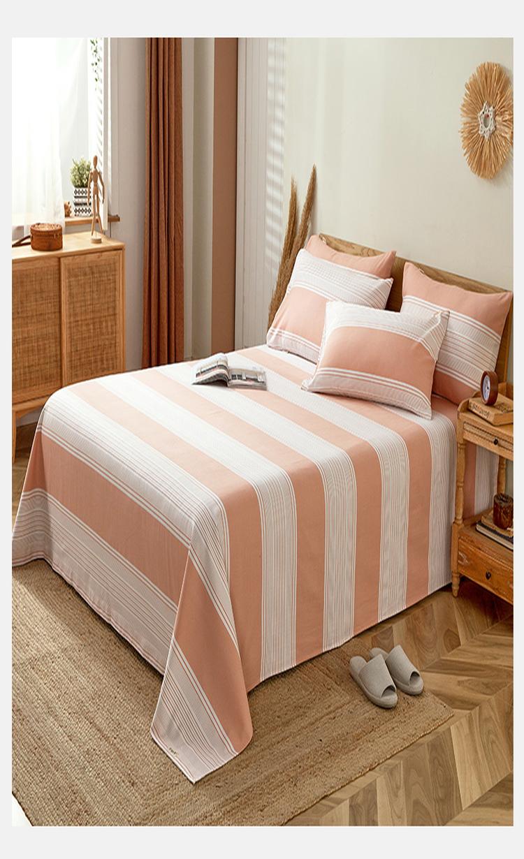 老粗布单床单单人床上用品双人学生宿舍家用床单全棉透气大版床单