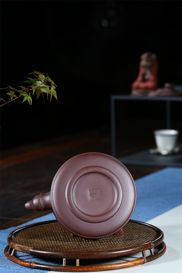《竹节提梁》宜兴紫砂壶名家王国望手工紫泥紫砂茶壶功夫茶壶泡茶