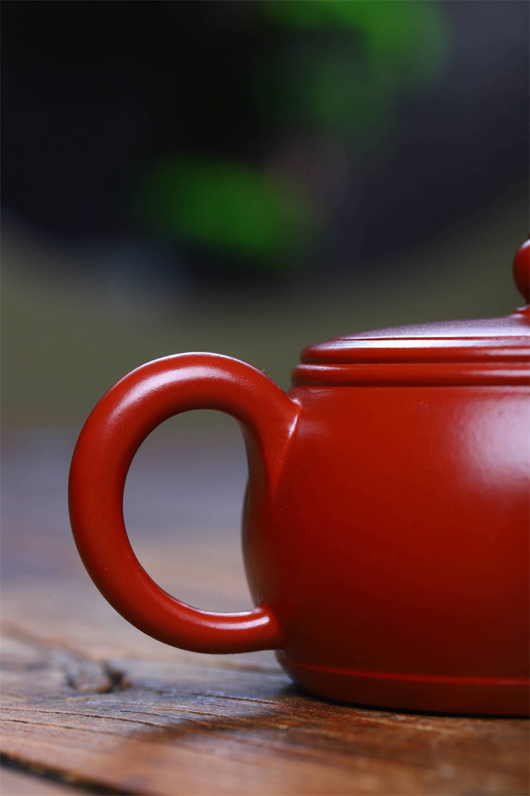 《井栏》国助工王婷大红袍刻字紫砂壶名家手工泡茶壶泡茶器礼盒装