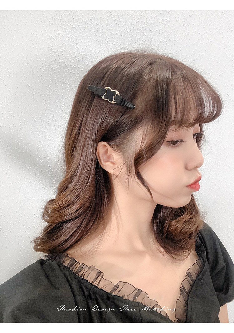 半扎发发夹后脑勺一字夹女横夹中号简约头发夹子头饰顶夹刘海发卡