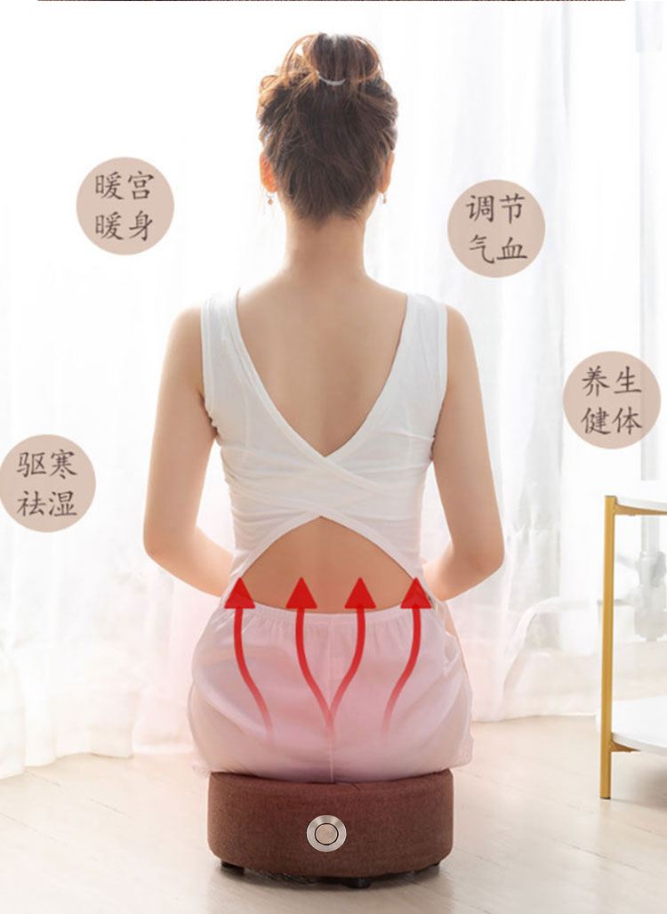 艾灸蒲团凳熏蒸坐灸仪控温家用腰灸腿灸臀灸坐熏仪艾灸蒲团坐垫