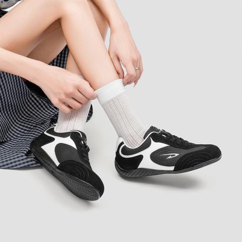 德尔惠 【爆款徳训鞋】女鞋厚底复古时尚舒适休闲鞋子百搭增高慢跑运动鞋 图片 7