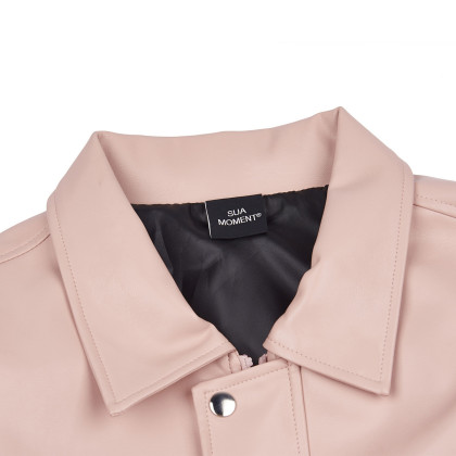 血爪抓痕夜光硅胶标休闲pu皮衣外套男新款情侣夹克潮ins