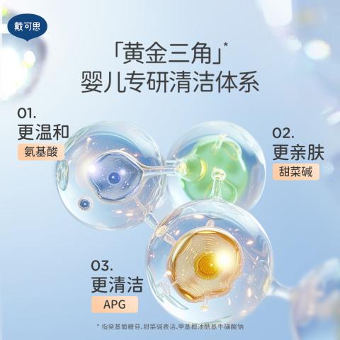 戴·可·思 婴儿金盏花洗发沐浴泡泡0岁+新生儿宝宝可用洗沐二合一2瓶装 图片 5