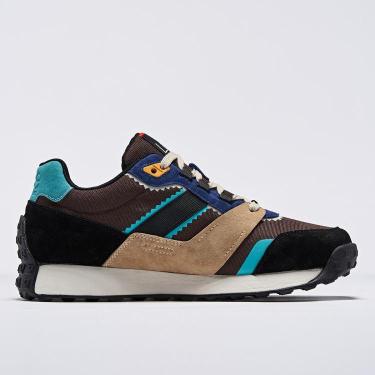 LEE LEE 【断码特卖】男鞋春秋款百搭运动休闲鞋潮流韩版拼接复古跑步鞋男