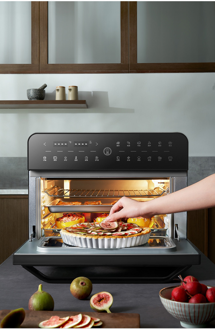 风炉电烤箱家用多功能烘焙无油空气炸锅一体机全自动