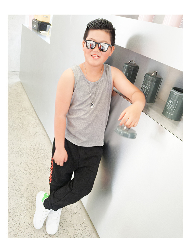 胖童背心男童宽松加肥加大内外穿儿童大童孩子胖童装夏装