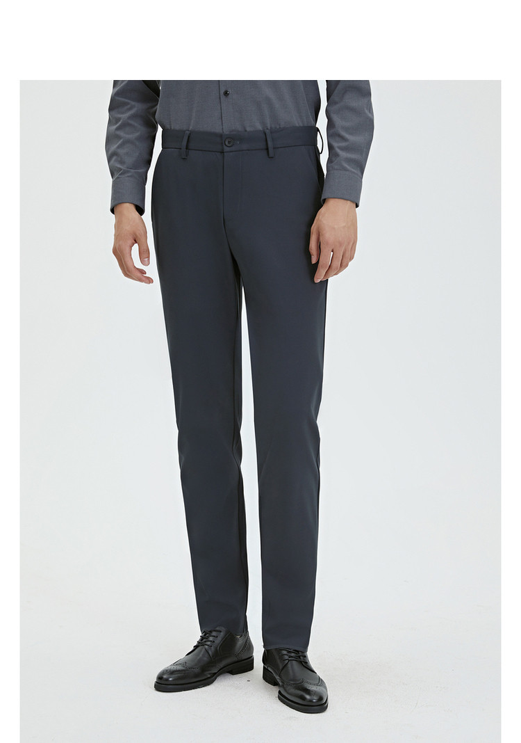 利郎商务休闲裤男弹力垂坠感纯色2021新款裤子