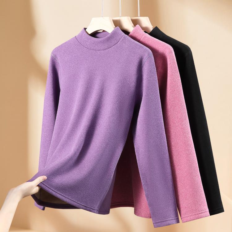 芬腾 【400g/㎡加绒加厚牛奶绒】本命年女士保暖打底秋衣裤套装女