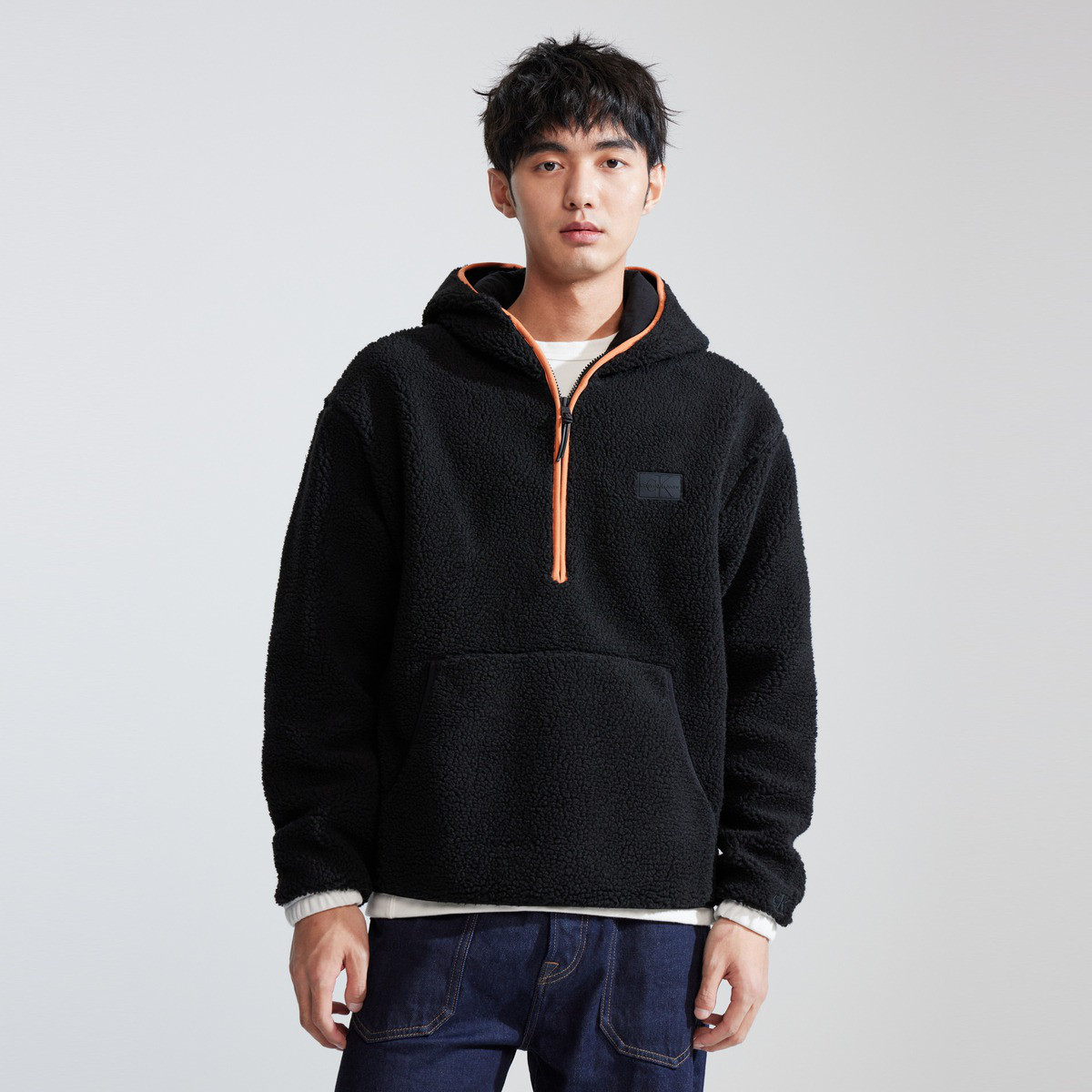 Calvin Klein CK Jeans ��ʿ�������ײɫ��������ñ���� �����ﶬ�� 477Ԫ