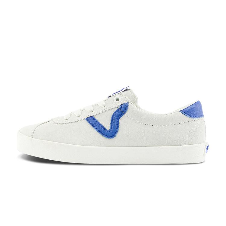 Vans Sport Low Mens Lace-up Suede Casual And Fashion Sneakers In White