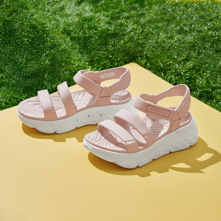 Skechers 【轻便缓震】女鞋运动凉鞋休闲鞋透气一脚蹬女罗马凉鞋泡泡鞋夏季 In Pink