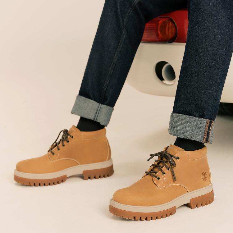 Timberland 添柏岚官方男鞋新轻量中帮靴户外软底防水|a5yj5 In Brown