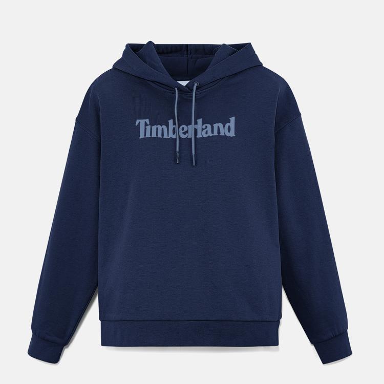 Timberland 添柏岚官方女款连帽卫衣24秋新款户外毛圈布|a645y In Blue