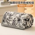 诺米美物 牛奶绒毛毯办公室午睡盖毯双面加绒珊瑚绒单人学生宿舍毯子厚床单 图片 1