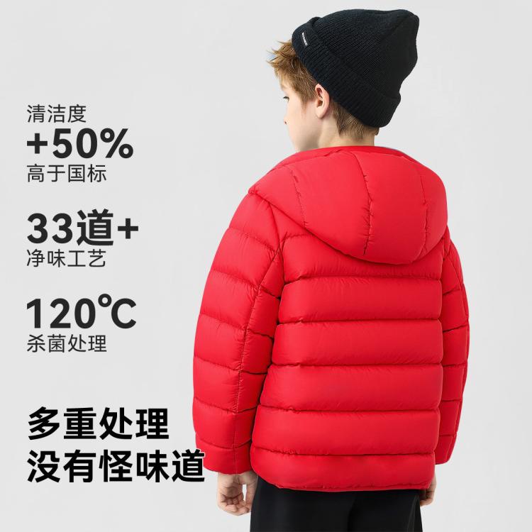 迪士尼宝宝 【实力三防】25年冬季中大童男童女童羽绒服轻薄保暖儿童羽绒服