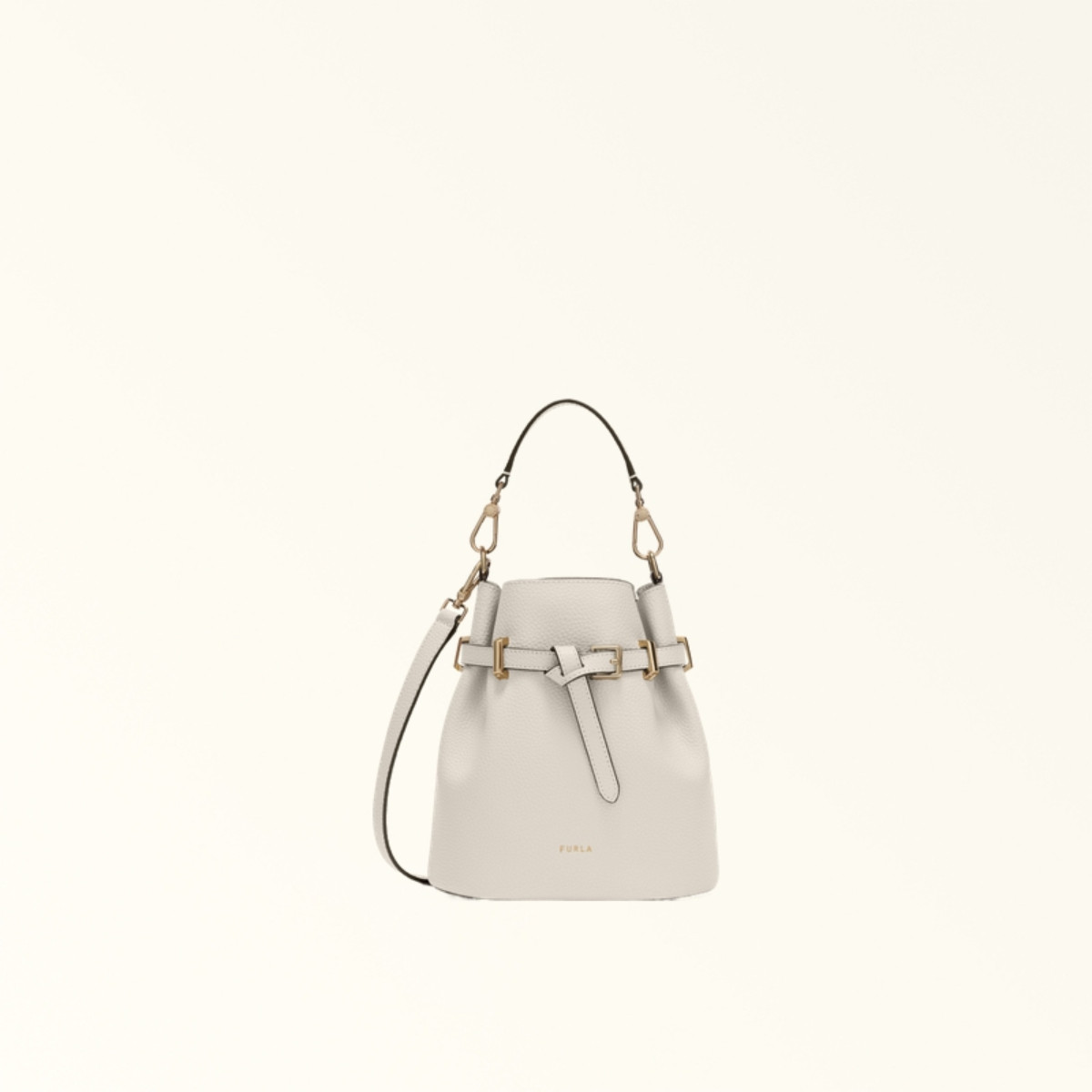 FURLA  AURA牛皮迷你女士单肩斜挎包手提包水桶包