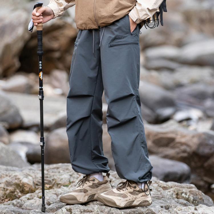 JEEP 【一裤两穿】爆款休闲裤男士春季宽松户外工装裤男潮流裤子男长裤