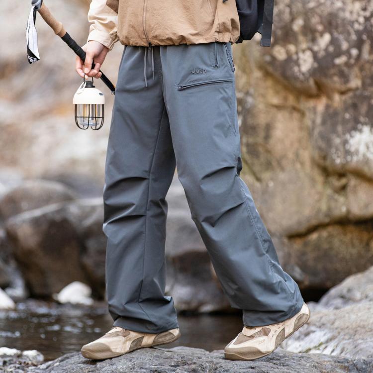 JEEP 【一裤两穿】爆款休闲裤男士春季宽松户外工装裤男潮流裤子男长裤