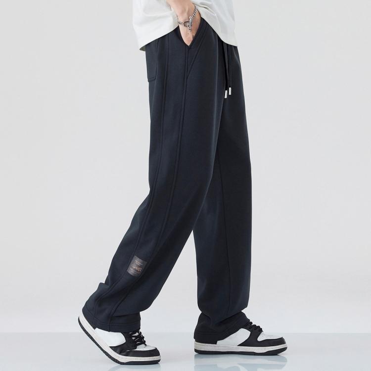 JEEP 【垂感直筒裤】休闲裤男士裤子男春季宽松卫裤运动裤垂感阔腿男裤