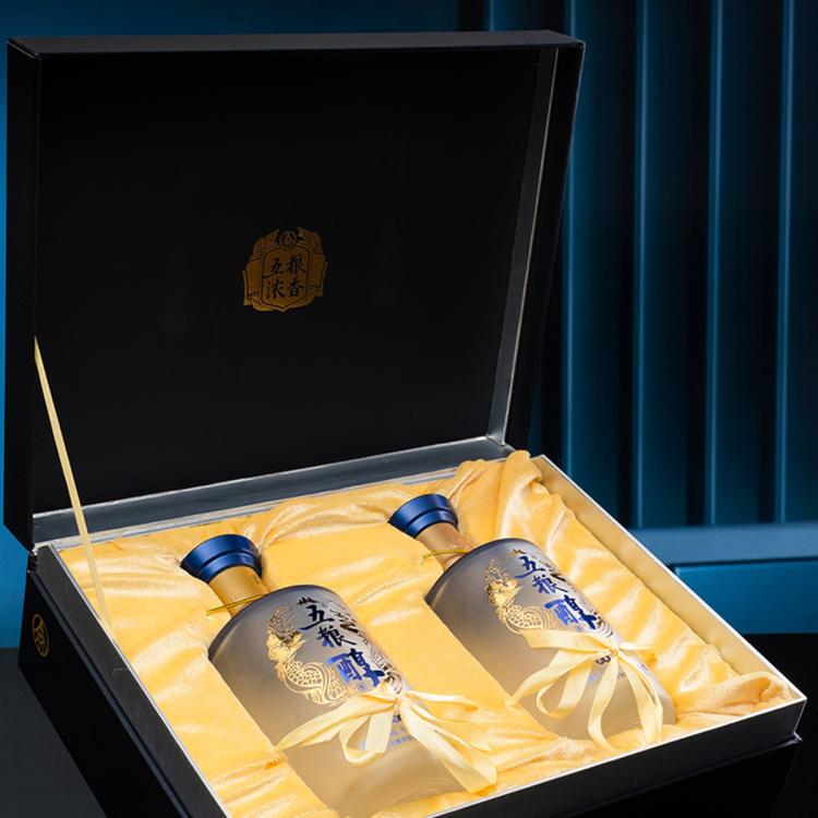 五粮液 中秋送礼 五粮醇醇香礼盒52度500ml*2瓶 浓香型白酒