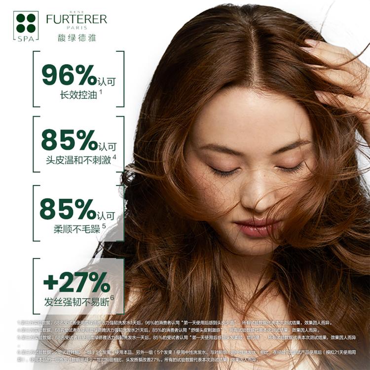 Rene Furterer 【活动限定】珠珠家族三件套洗发水强韧秀发控油蓬松家庭装