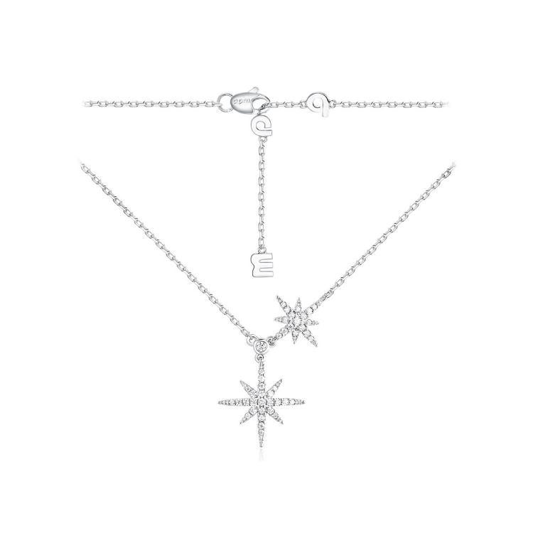 apm MONACO Baby双六芒星925银轻奢高级感项链锁骨链AC6424OX