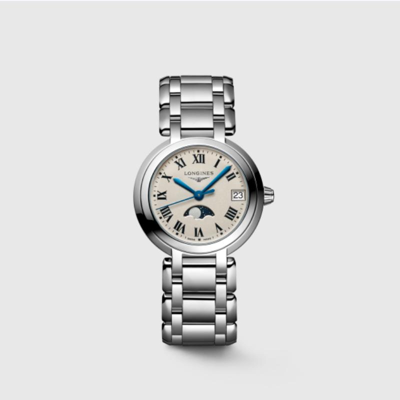LONGINES 【送礼精选】心月系列月相  石英表钢带女表 L81154716