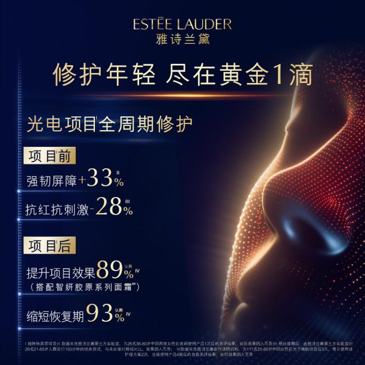 Estee Lauder雅诗兰黛 小棕瓶精华露30ml节日限定礼盒修护紧致护肤套装生日礼物