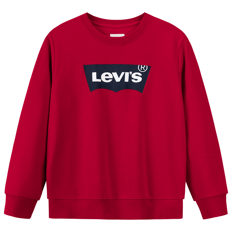 LEVI'S 25童装男女童卫衣毛圈款 蝙蝠标儿童卫衣 同款舒适经典 68元（超V会员价，有首单礼金，价格更低）
