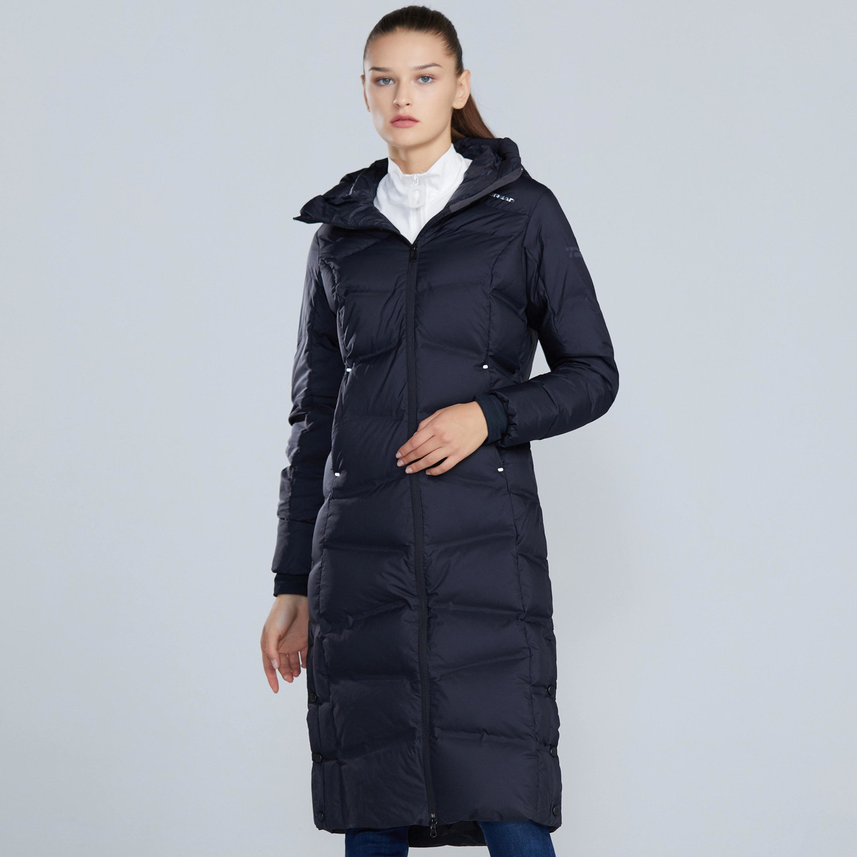 探路者 户外 防风保暖 女款长款厚羽绒服