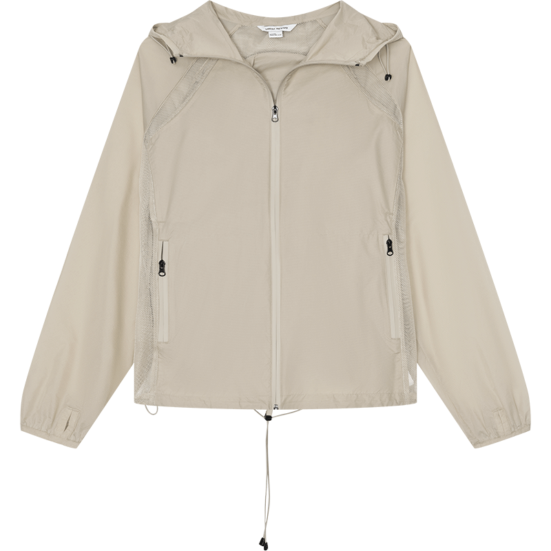 URBAN REVIVO UR2025春季户外拼接抽绳连帽夹克外套UMN150002 249元