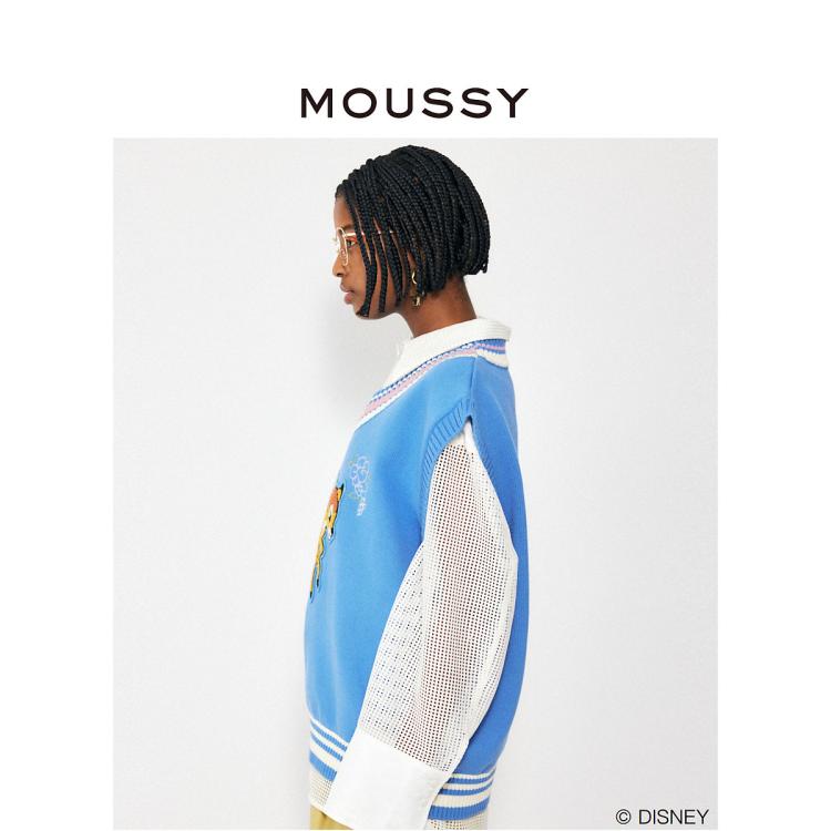 MOUSSY MOUSSY 秋季新品迪士尼合作款立体绣针织背心010GSY70-0000 6920776876559858008