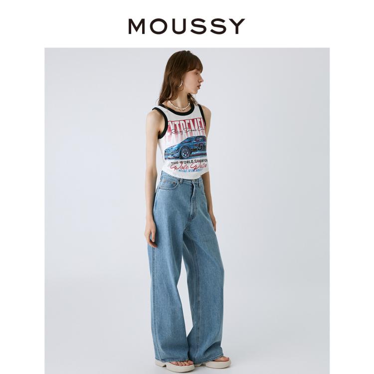 Moussy 秋季新品休闲丹宁风牛仔裤010hsa11-2311 In Multi