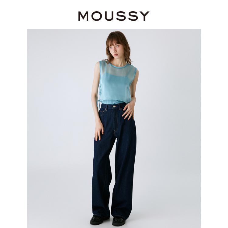 Moussy 秋季新品休闲丹宁风牛仔裤010hsa11-2311 In Blue