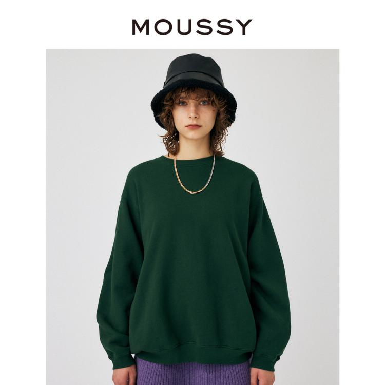 Moussy 秋季创意图案印花卫衣010ga590-5450