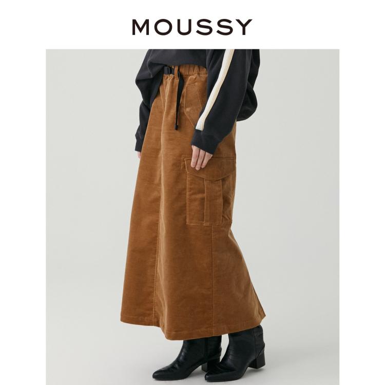 MOUSSY MOUSSY 秋季工装半身裙028GA930-5720 6921085783502360536