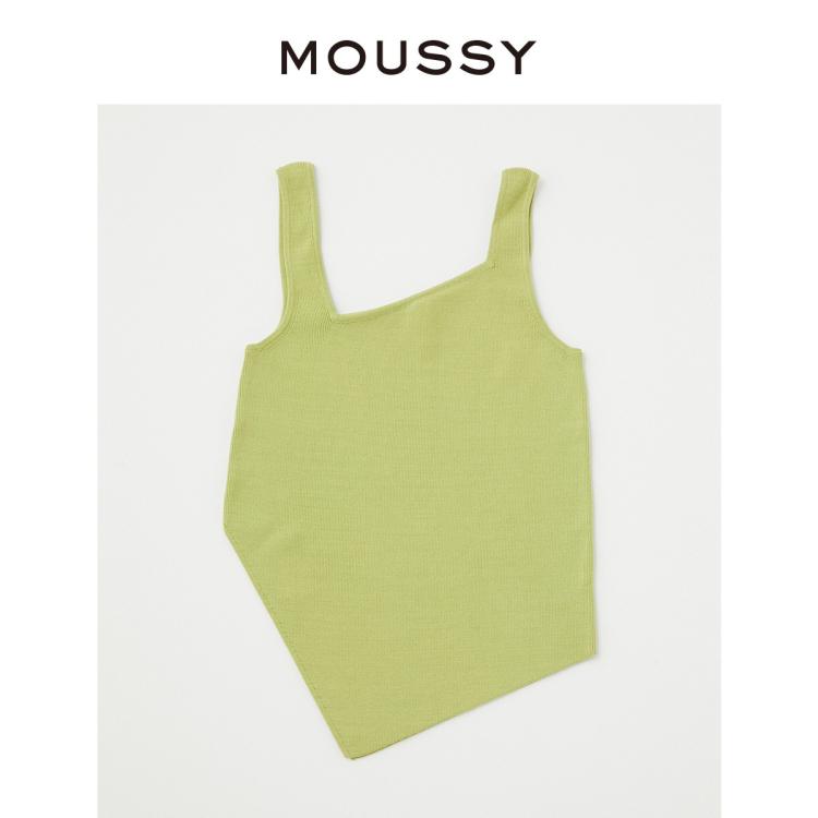 MOUSSY 春夏新品不规则设计修身款易搭配背心010GSG70-0760 6920877073826959832