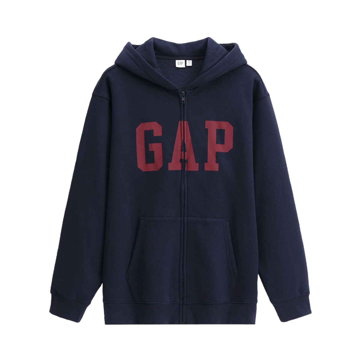 盖璞 Gap男女装2025秋季款logo印花抓绒宽松拉链连帽衫卫衣786901 179元