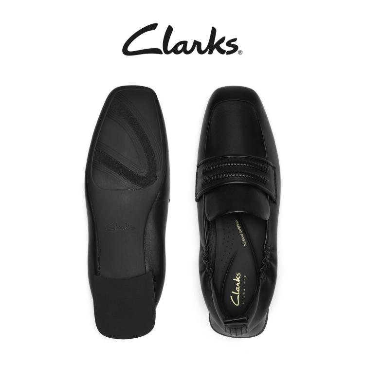 CLARKS clarks Clarks其乐轻舞系列女鞋法式羊皮乐福鞋英伦通勤方头单鞋 6921139264836212823