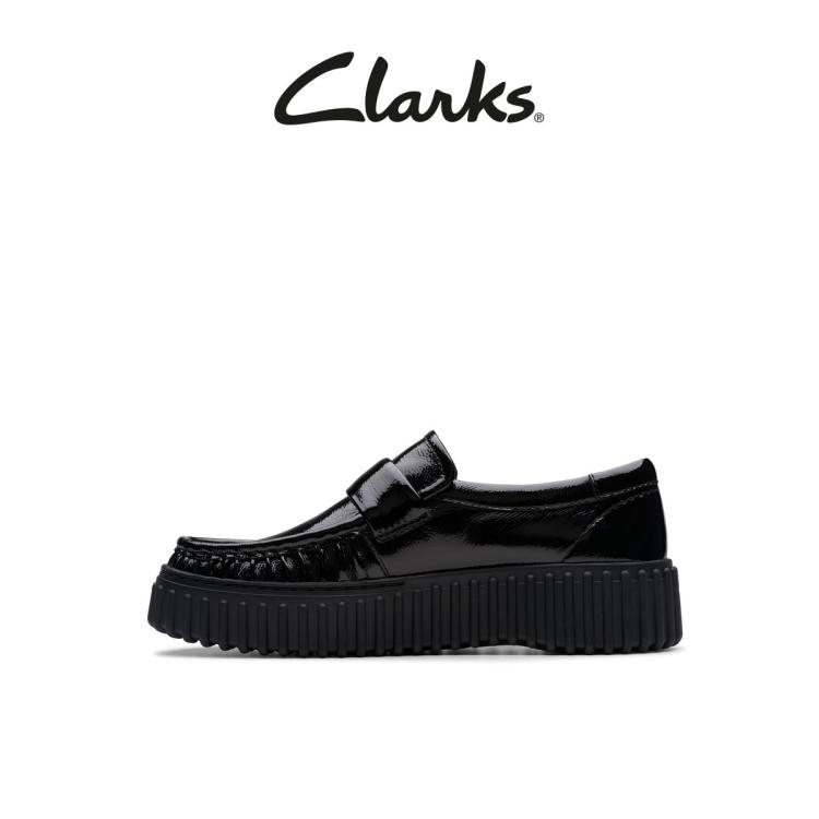 CLARKS clarks Clarks其乐Torhill系列女鞋新款厚底饼干乐福鞋 6921121690635766551