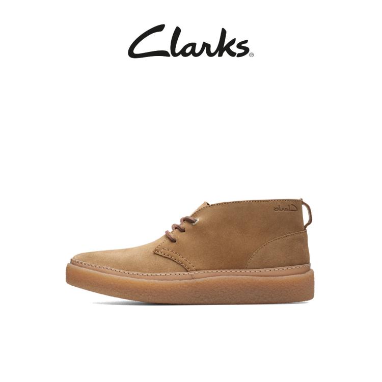 Clarks 其乐奥克系列男士英伦系带耐磨防滑时装靴 In Brown