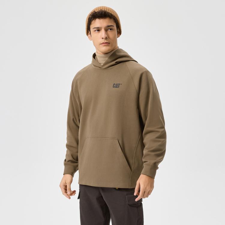 CAT CAT 【高弹棉感面料】CAT秋冬24款男士户外插肩袖连帽套头卫衣