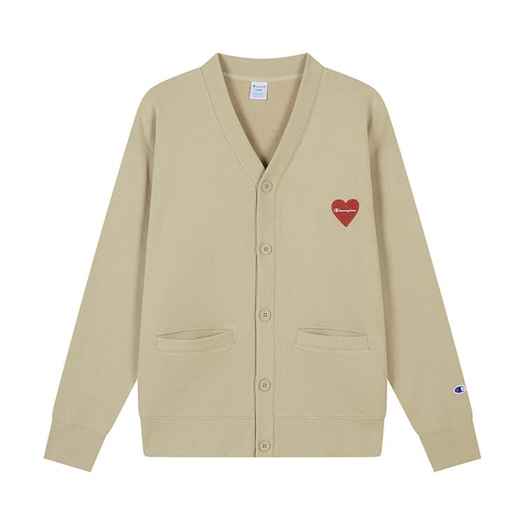CHAMPION Champion 【品牌直营】秋冬爱心徽标卫衣开衫男V领休闲保暖