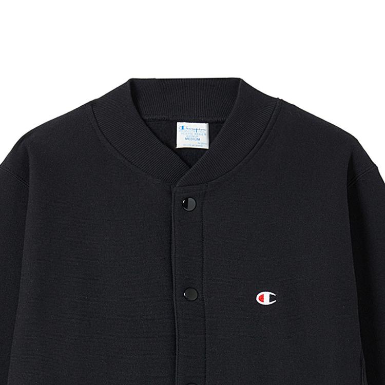 CHAMPION Champion 【品牌直营】秋冬小Clogo开衫圆领卫衣外套男加绒保暖休闲