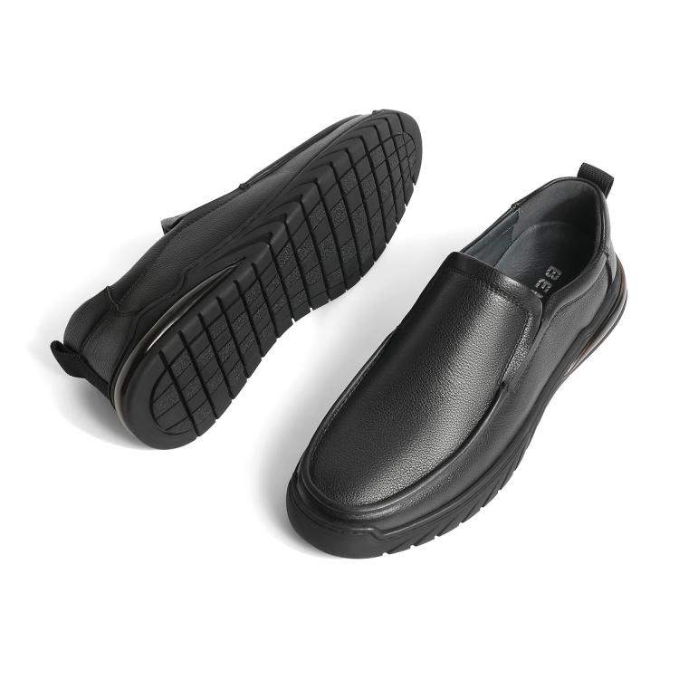 BELLE 【品质爆款】百丽男鞋轻便舒适真皮商务鞋秋牛皮革套脚休闲皮鞋