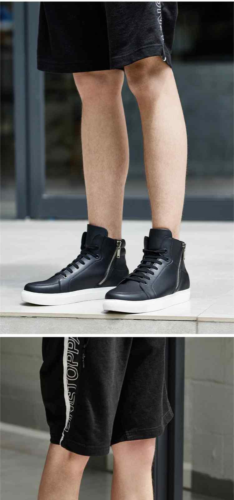 trendiano系带板鞋高帮鞋男鞋3ja351803p090_唯品会